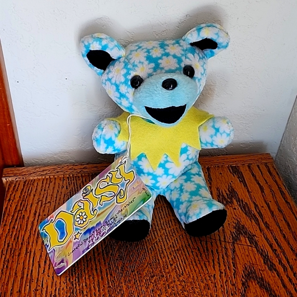Liquid Blue Grateful Dead Bear Plush Daisy